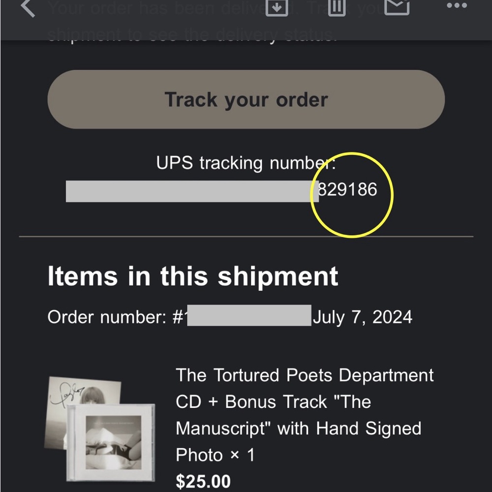 Taylor Swift the Tortured Poets Department CD Hand Signed Unopened
